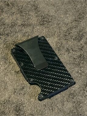 Slim Carbon Fiber Money Clip Wallet